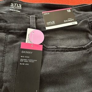 a.n.a Charcoal Skinny Jeans